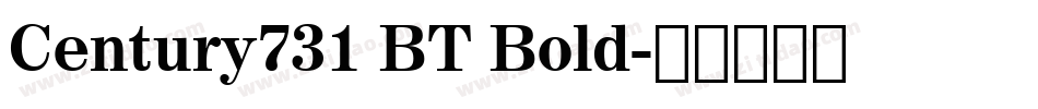 Century731 BT Bold字体转换